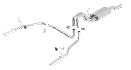 borla 05-08 ford f-150 66in/78in bed 4dr ss catback exhaust 140137