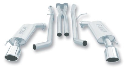 borla 05-06 pontiac gto coupe 2dr 6.0l 8cyl at/mt 4spd/6spd rwd ss catback exhaust w/ inxin pipe 140165