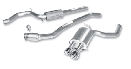 borla 09-15 audi a4 quattro base ss catback exhaust 140315