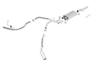 borla 09-12 chevrolet silverado / 09-12 gmc sierra 1500 wt/sle/lt 4.8l/5.3l/6.0l ss catback exhaust 140342