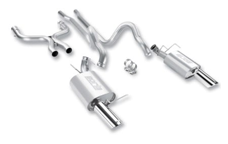borla 2011-2012 mustang gt 5.0l 8cyl 6spd rwd agressive atak catback exhaust 140372