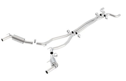 borla 10-13 chevy camaro ss 6.2l v8 atak catback exhaust incl. x pipe works w/gfx package 140378
