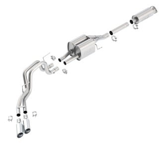 borla 10-12 ford f-150 raptor 6.2l v8 2/4wd at touring ss catback exhaust 140404