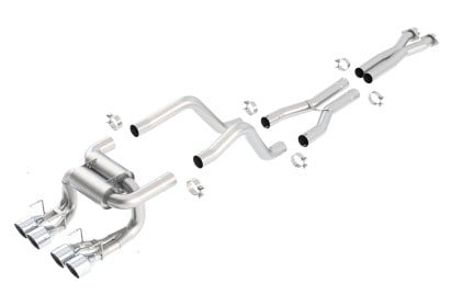 borla 06-11 chevrolet corvette zr1/z06 6.2/7.0l 8cyl atak ss catback exhaust 140422