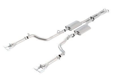 borla 11-12 dodge challenger srt8 coupe 6.4l 8cyl 5spd/6spd rwd s-type catback exhaust w/ x-pipe 140435
