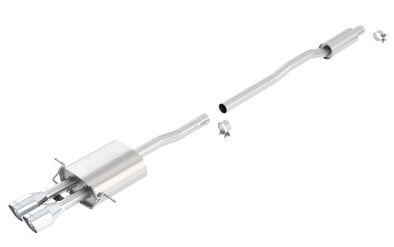 borla 07-14 mini cooper s / coupe s 1.6l turbo fwd at/mt catback exhaust 140517