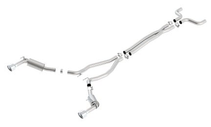 borla 14-15 chevy camaro ss 6.2l v8 single split rear exit s-type catback exhaust 140530