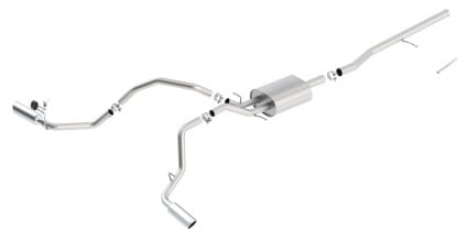 borla 14 silv/sierra c/b exh atak 1500 5.3l v8 at/mt 2&4wd ext cab split side exit 140546