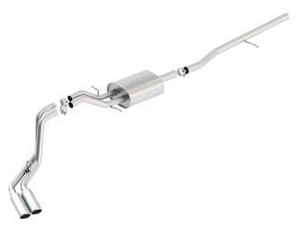 borla s-type cat-back 14 sierra 1500 ext. cab stnd bed/cc short bed 143.5in wb side exit exhaust 140550
