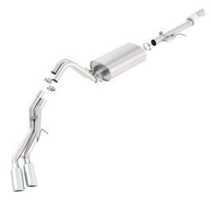 borla 15-16 cadillac escalade esv 6.2l auto trans dual round rolled truck side exit catback exhaust 140560