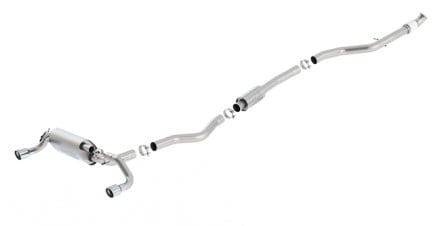 borla 13-16 bmw 335i / 435i atak cat back ss 3.0in, 2.25in 3.5in tip single rolled 140580