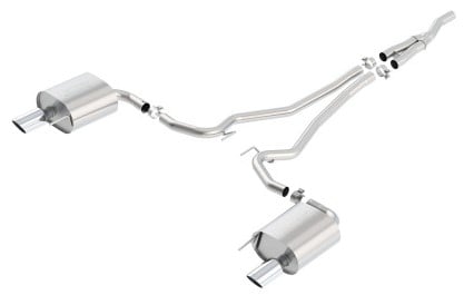 borla s type cat back 15-17 ford mustang 2.3l ecoboost mt/at 2.25in pipe 4in tip 140584