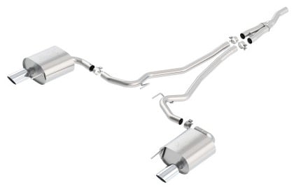 borla atak cat back 15-17 ford mustang 2.3l ecoboost mt/at 2.25in pipe 4in tip 140585
