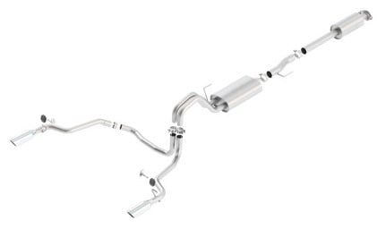 borla 15-16 ford f-150 3.5l ecoboost ext. cab std. bed catback exhaust s-type single split rear exit 140615