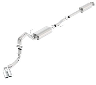borla 15-16 ford f-150 3.5l ecoboost ext. cab std. bed catback exhaust s-type truck side exit 140618