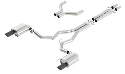 borla 15-17 ford mustang gt 5.0l v8 s-type catback exhaust 140629bc