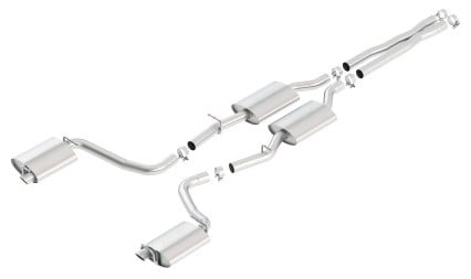 borla 15-16 dodge charger r/t 5.7l no tip use factory valence single split rear exit s-type exhaust 140636
