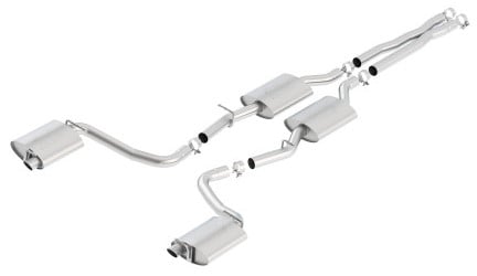 borla 15-16 dodge charger r/t 5.7l no tip use factory valence single split rear exit atak exhaust 140637