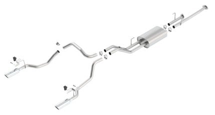 borla 14-15 toyota tundra 4.6l/5.7l crew max sb dc sb touring cat back exhaust dual split rear exit 140638