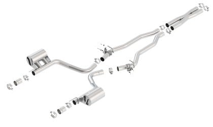 borla 2015 dodge challenger srt/392 hemi 6.4l v8 atak catback exhaust w/ valves factory bezel 140641