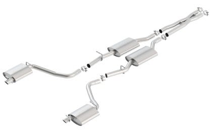 borla 2015 dodge challenger 3.6l v6 s-type catback exhaust no tips factory valance 140649