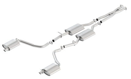 borla 2015 dodge challenger 3.6l v6 atak catback exhaust no tips factory valance 140650
