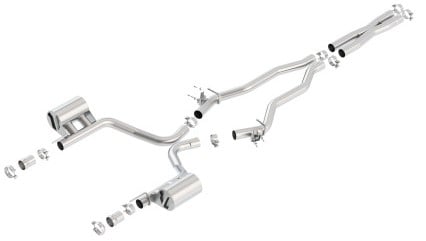 borla 15-16 dodge challenger srt/scat pcak 6.4l v8 atak catback exhaust 140678