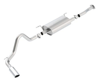borla 2016 toyota tacoma 3.5l v6 auto 4dr cc sb s-type 2.5in single left rear exit 4in tip exhaust 140680