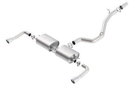 borla 14-16 audi a3 quattro 2.0l turbo at/mt rwd 4dr s-type cat-back exhaust single split rear exit 140682