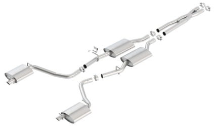 borla 15-16 dodge charger 3.6l v6 s-type cat back exhaust (uses factory valence) 140685