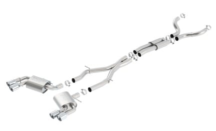borla 16-17 camaro ss 6.2l dual tip dual split rear exit dual mode catback exhaust (npp) 140687