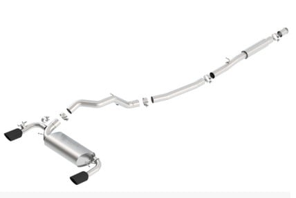 borla 16-17 ford focus rs catback exhaust s-type 3in - 2.25in pipe dia 4.0in tip 140702bc