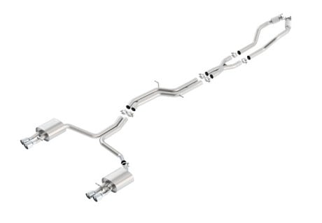 borla 13-17 audi s6 4.0l at dual split exit s-type catback exhaust 140704