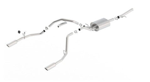 borla borla 14-17 chevrolet silverado 1500 5.3l v8 at/mt regular cab atak catback exhaust 140718