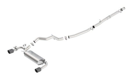borla 16-17 focus rs turbocharged 2.3l single split exit atak catback exhaust 140730cfba