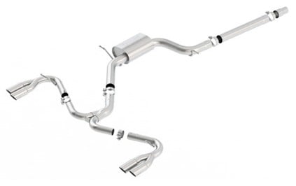 borla 14-19 seat leon cupra 2.0l at/mt fwd 4dr stainless steel s-type catback exhaust brushed tip 140741sb