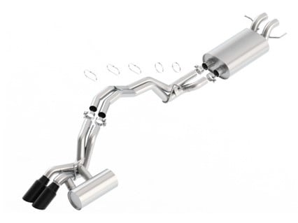 borla 2018 lincoln navigator 3.5l a/t 2wd/4wd touring 2.5in catback exhaust w/black chrome tips 140744