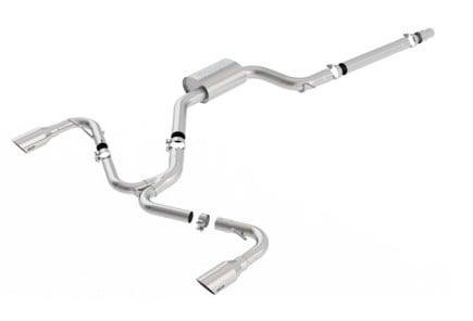 borla 2018 volkswagen gti (mk7.5) 2.0t at/mt ss s-type catback exhaust w/stainless brushed tips 140751sb