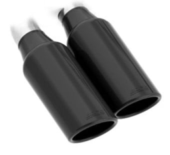 borla 19 chevrolet silverado/gmc sierra 1500 6.2l ss touring catback exhaust - black chrome tips 140772bc