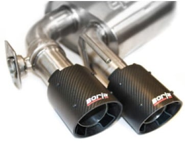 borla 19 chevrolet silverado/gmc sierra 1500 6.2l ss touring catback exhaust - carbon fiber tips 140772cf