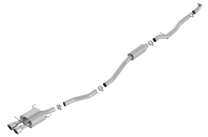 borla 17-19 honda civic si 1.5l turbo mt s-type 2.75in cat-back exhaust 140777