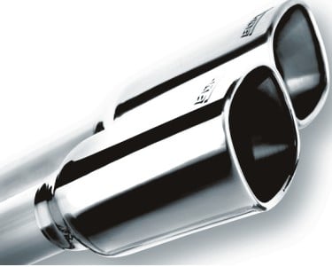 borla 19 chevrolet silverado/gmc sierra 1500 6.2l ss (s-type) catback exhaust - square chrome tips 140783