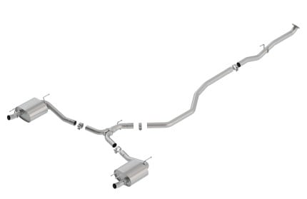 borla 18-19 honda accord sport 2.0l turbo fwd at/mt 4dr 2.25in/2.75in s-type catback exhaust 140786