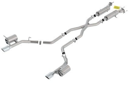 borla 18-20 dodge durango srt 6.2l v8 2.75in s-type ss catback exhaust 140791