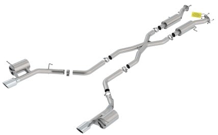 borla 18-20 dodge durango srt 6.2l v8 2.75in atak ss catback exhaust 140792