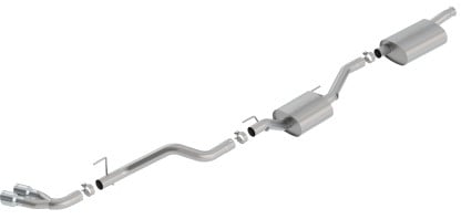 borla 2020 jeep gladiator jt 3.6l v6 awd touring dual side catback w/ chrome tips 140811