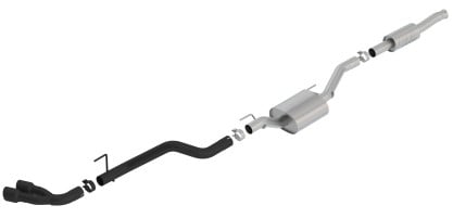 borla 2020 jeep gladiator jt 3.6l v6 awd atak dual side catback w/ black tips 140813cb