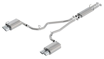 borla 2020 ford explorer st 3.0l v6 2.25in s-type exhaust - chrome tips 140820