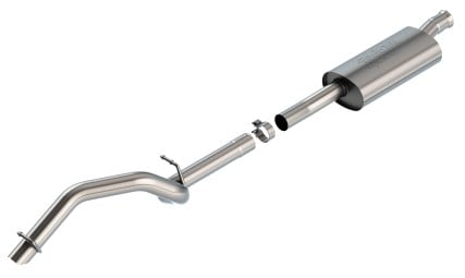 borla 18-20 jeep wrangler jlu 2.0l i4 climber turn down exit cat-back exhaust 140822