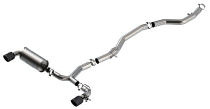 borla 2020 toyota supra gr 3.0l i6 3in atak catback exhaust - carbon fiber tips 140826cfba